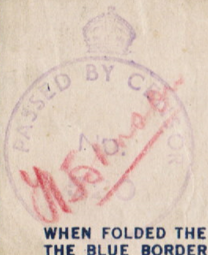Censor's stamp